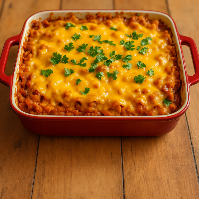 keto chicken taco casserole