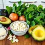 common everyday keto foods on a kitchen table